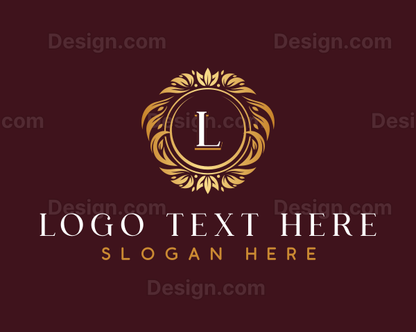 Luxury Floral Wreath Logo