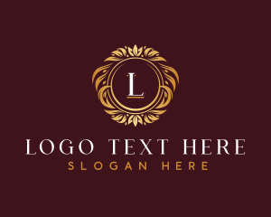 Luxury Floral Wreath logo