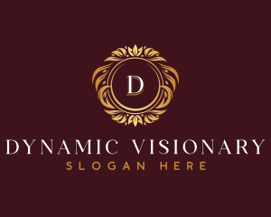 Luxury Floral Wreath logo design