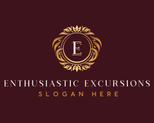 Luxury Floral Wreath logo design