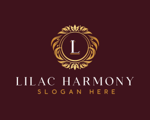 Luxury Floral Wreath logo design