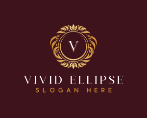 Luxury Floral Wreath logo design