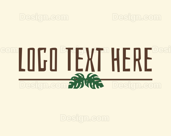 Jungle Eco Leaves Logo