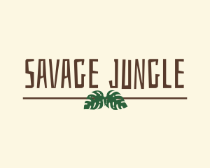 Jungle Eco Leaves  logo design