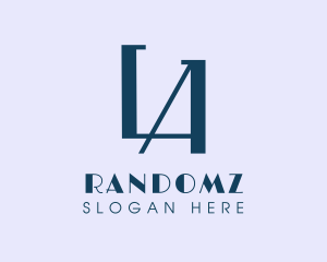 Minimalist Letter LA Monogram logo