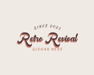 Fancy Retro Script logo design