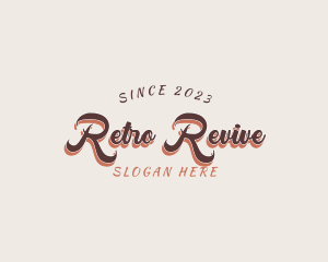 Fancy Retro Script logo design