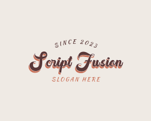 Fancy Retro Script logo