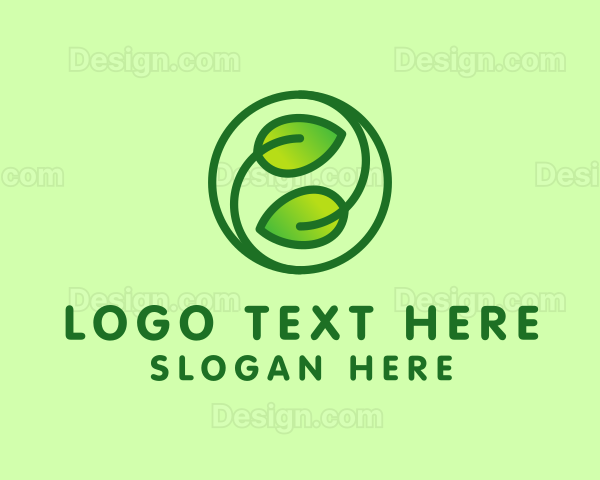 Organic Leaves Nature Logo