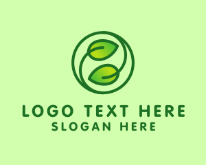 Organic Leaves Nature logo