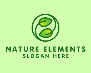 Organic Leaves Nature logo design