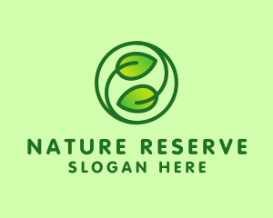 Organic Leaves Nature logo design