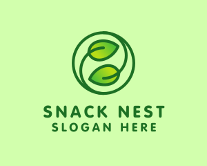 Organic Leaves Nature logo design