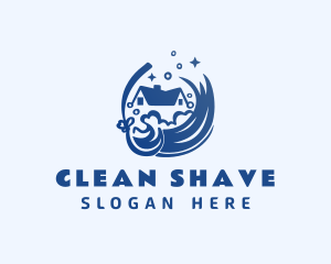 Mop House Cleaning logo design