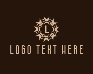 Tribal Gothic Sun logo