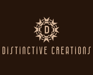 Tribal Gothic Sun logo design