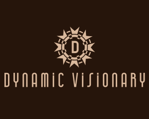 Tribal Gothic Sun logo design