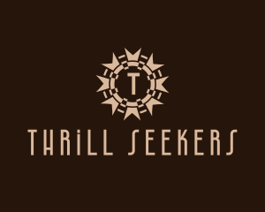 Tribal Gothic Sun logo design