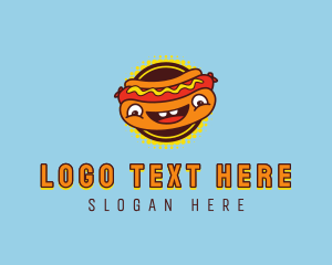 Food Hotdog Sandwich Logo