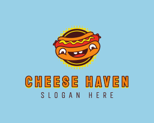 Food Hot Dog Sandwich logo design