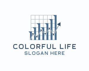 Colorful Business Graph logo design