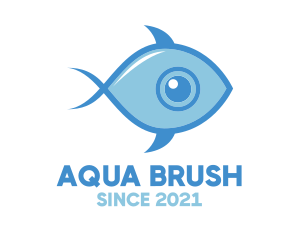 Blue Eyeball Fish logo design