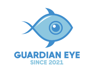 Blue Eyeball Fish logo design