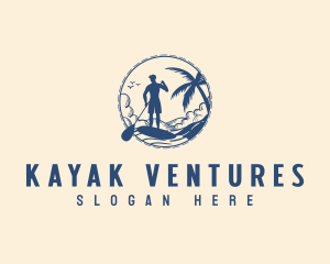 Surfer Kayak Island logo