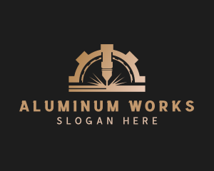 Laser Metalworks Machinery logo design