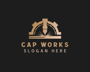 Laser Metalworks Machinery logo design