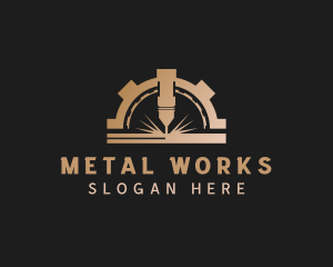 Laser Metalworks Machinery logo design