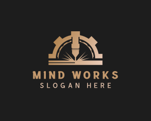 Laser Metalworks Machinery logo design