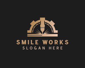 Laser Metalworks Machinery logo design