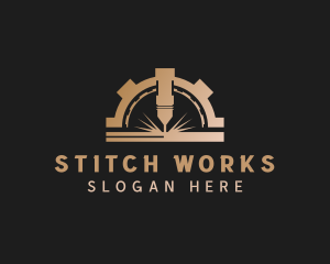 Laser Metalworks Machinery logo design