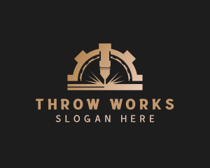 Laser Metalworks Machinery logo design