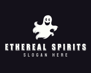 Spooky Ghost Spirit logo design