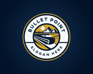 Bullet Train Transportation logo design