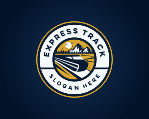 Bullet Train Transportation logo design