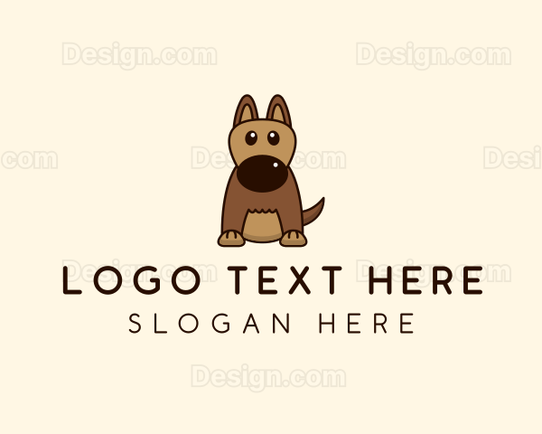 Cute Pet Dog Logo