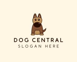 Cute Pet Dog  logo design