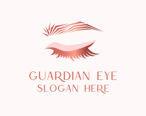 Pink Beauty Eyelashes logo design