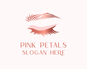 Pink Beauty Eyelashes logo design