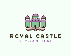 Castle Book Kindergarten logo design