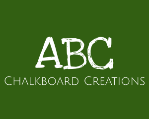 Green Chalkboard ABC logo design