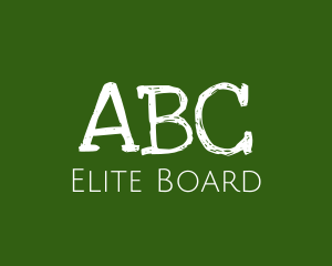Green Chalkboard ABC logo