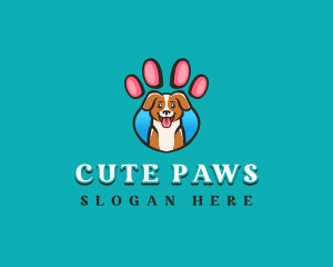 Dog Pet Paw logo design