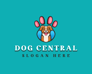 Dog Pet Paw logo design