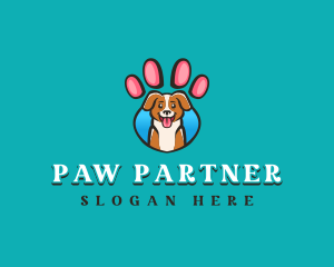 Dog Pet Paw logo design