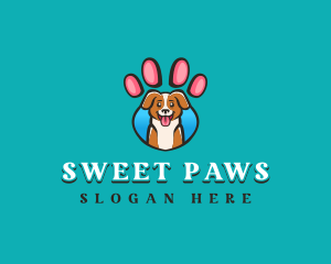 Dog Pet Paw logo design