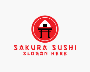 Japanese Onigiri Restaurant logo design